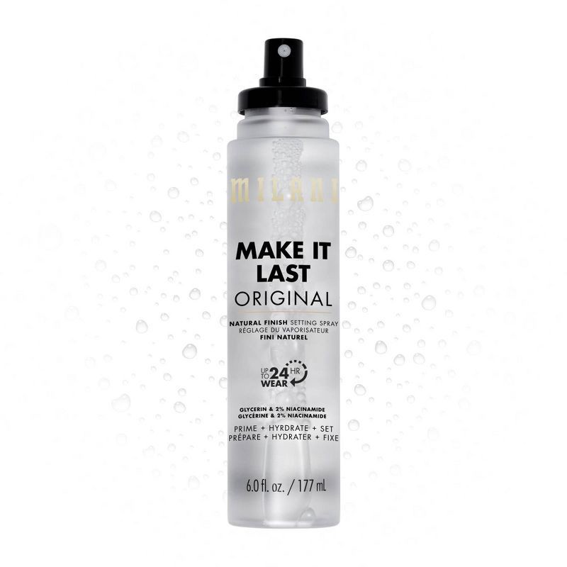slide 1 of 7, Milani Make It Last Original Finish Setting Spray - 6 fl oz: Vegan, For Oily & Combination Skin, 6 fl oz
