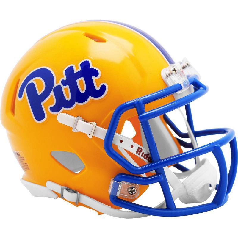 slide 1 of 3, NCAA Pitt Panthers 4.5"x5" Speed Mini Helmet: Sports Memorabilia Replica, 1 ct