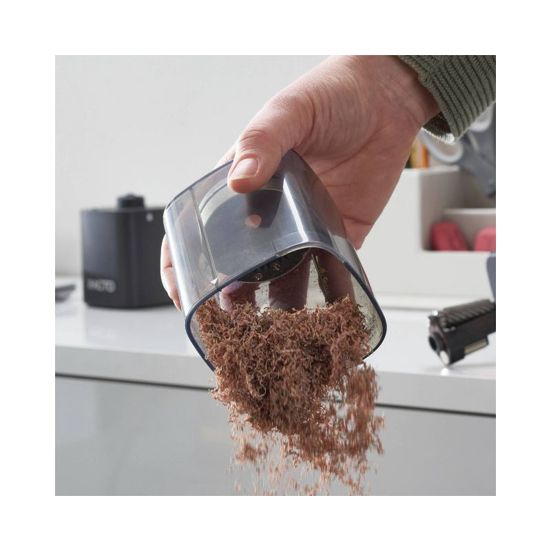 slide 6 of 10, X-ACTO Powerhouse Electric Pencil Sharpener with SafeStart Motor: Electronic Sharpener for Pencils, Black & Clear, 1 ct