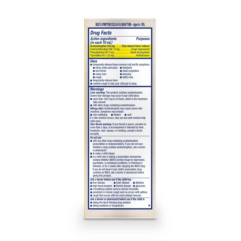 slide 6 of 7, Mucinex Children's Multi-Symptom Liquid - Day & Night, 8 fl oz