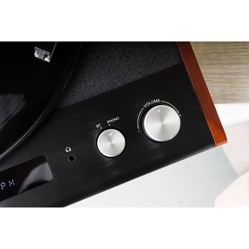 slide 9 of 12, Victrola Brighton Record Player: Bluetooth, 3-Speed Turntable with Dust Cover, 1 ct