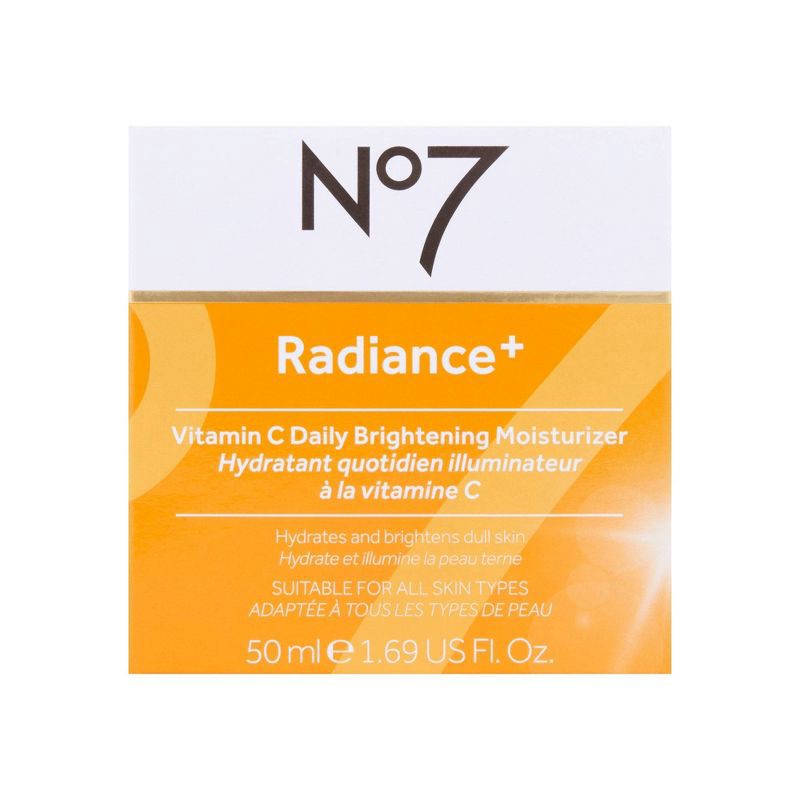 slide 3 of 8, No7 Radiance+ Vitamin C Daily Brightening Moisturizer - 1.69 fl oz, 1.69 fl oz