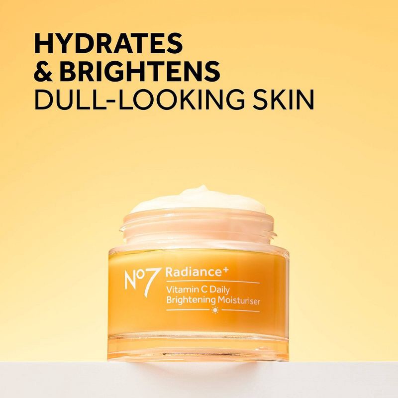 slide 6 of 8, No7 Radiance+ Vitamin C Daily Brightening Moisturizer - 1.69 fl oz, 1.69 fl oz