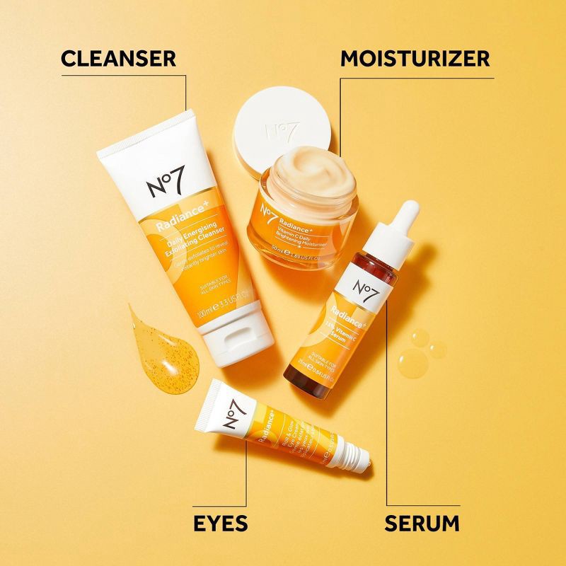 slide 8 of 8, No7 Radiance+ Vitamin C Daily Brightening Moisturizer - 1.69 fl oz, 1.69 fl oz