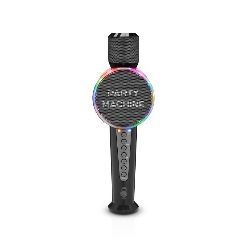 slide 1 of 5, Singing Machine Party Machine Microphone - Black, 1 ct
