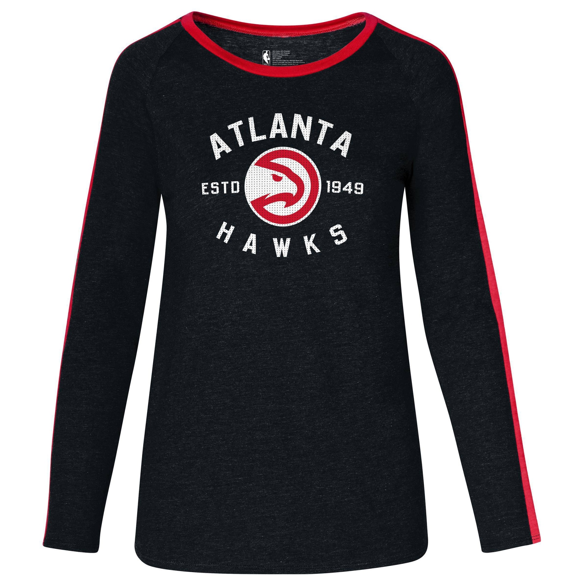 slide 1 of 3, NBA Atlanta Hawks Women's Team Shoulder Stripe Sweatshirt - XL, 1 ct