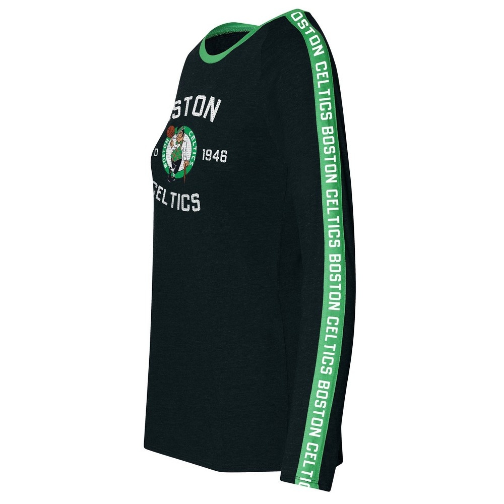 slide 2 of 3, NBA Boston Celtics Women's Team Shoulder Stripe Sweatshirt - XL, 1 ct