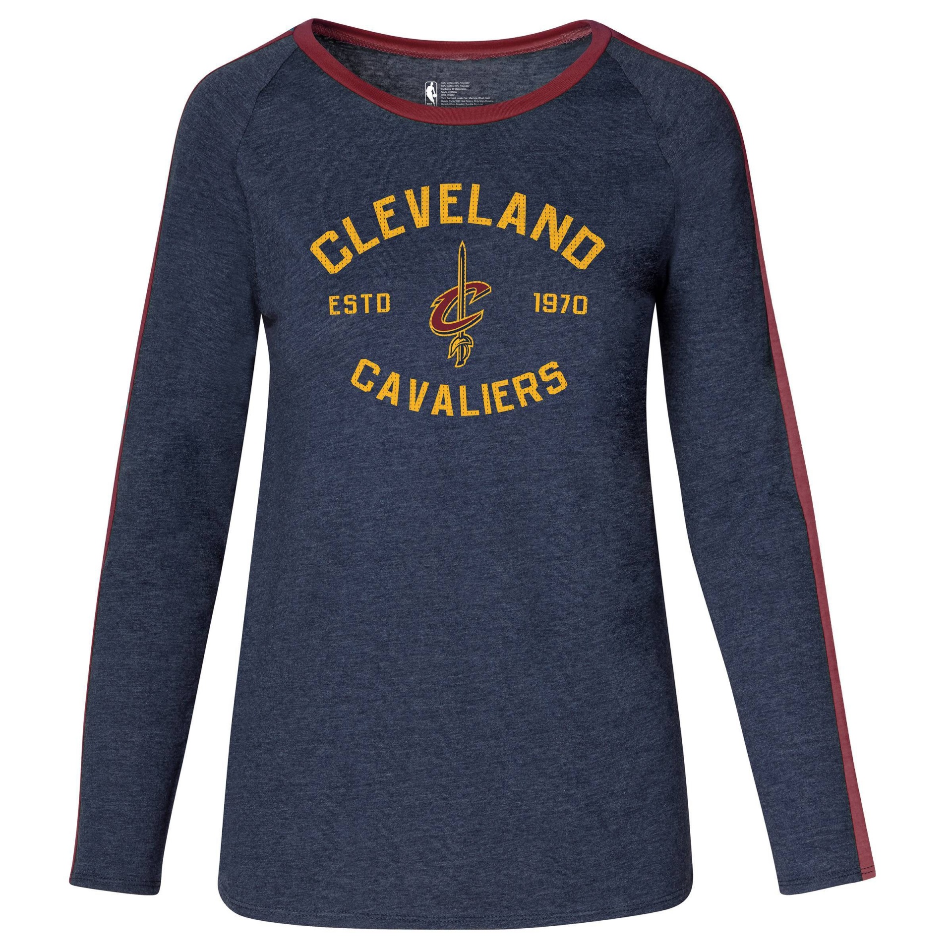 slide 1 of 3, NBA Cleveland Cavaliers Women's Team Shoulder Stripe Sweatshirt - XL, 1 ct