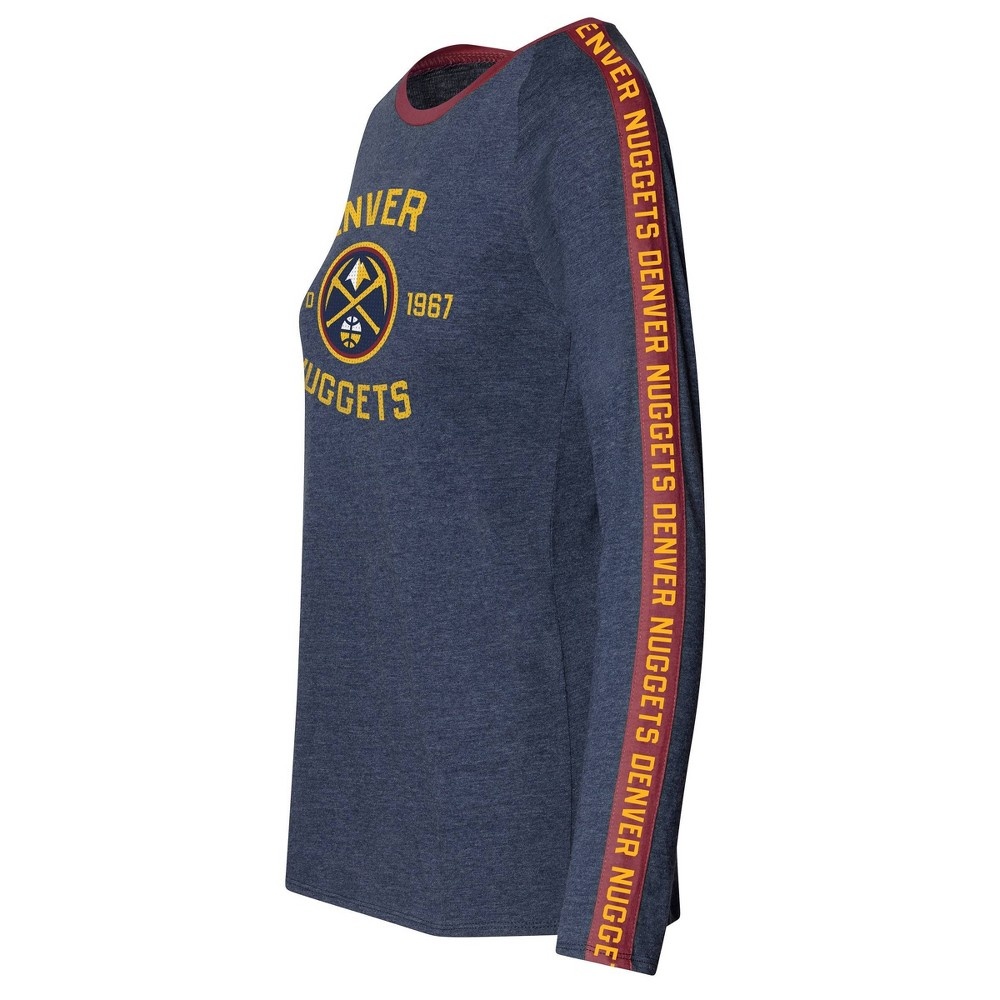 slide 2 of 3, NBA Denver Nuggets Women's Team Shoulder Stripe Sweatshirt - XL, 1 ct