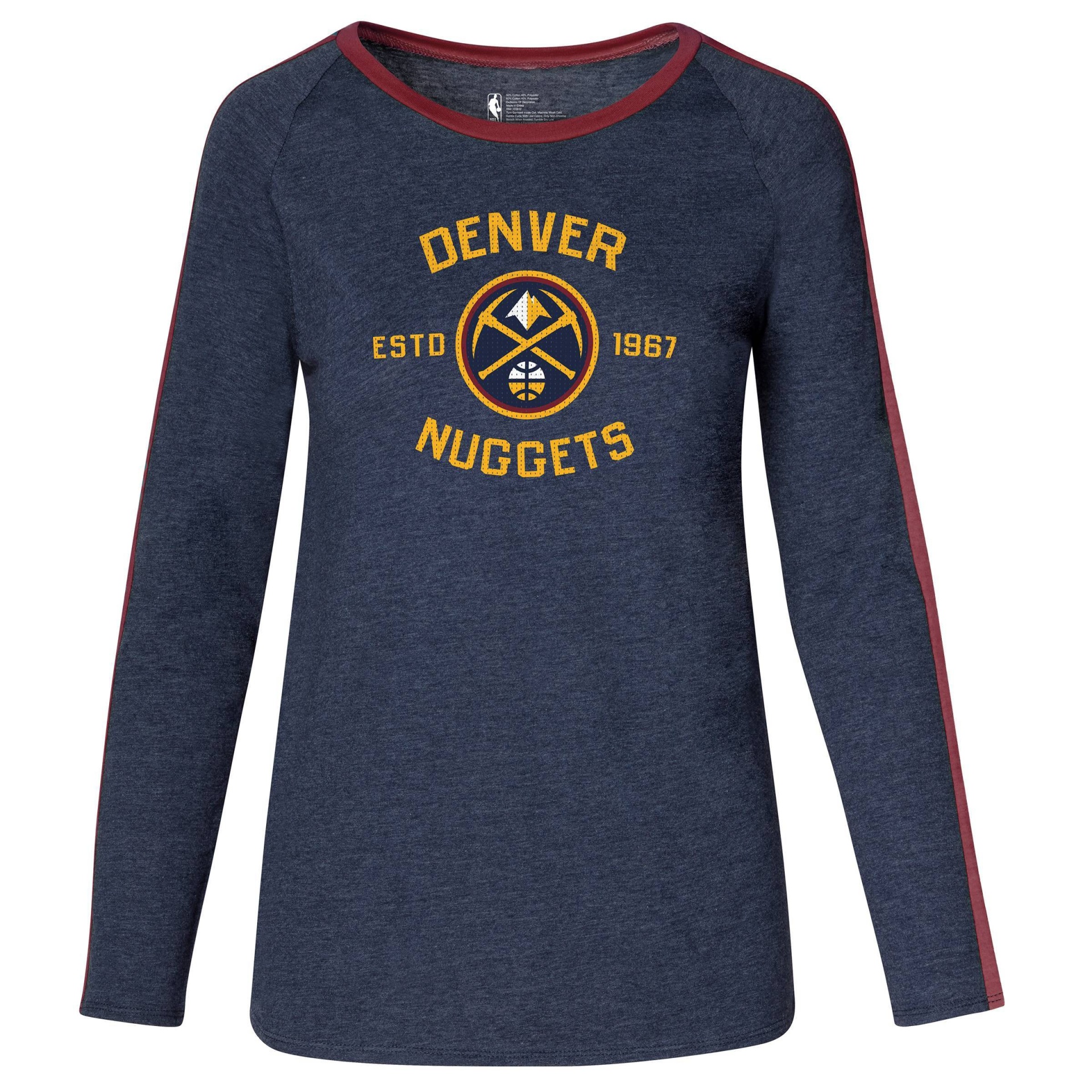 slide 1 of 3, NBA Denver Nuggets Women's Team Shoulder Stripe Sweatshirt - XL, 1 ct