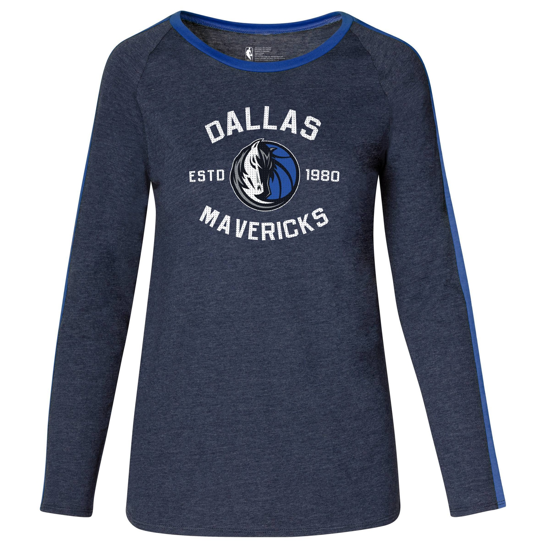 slide 1 of 3, NBA Dallas Mavericks Women&#39;s Team Shoulder Stripe Sweatshirt - XL, 1 ct