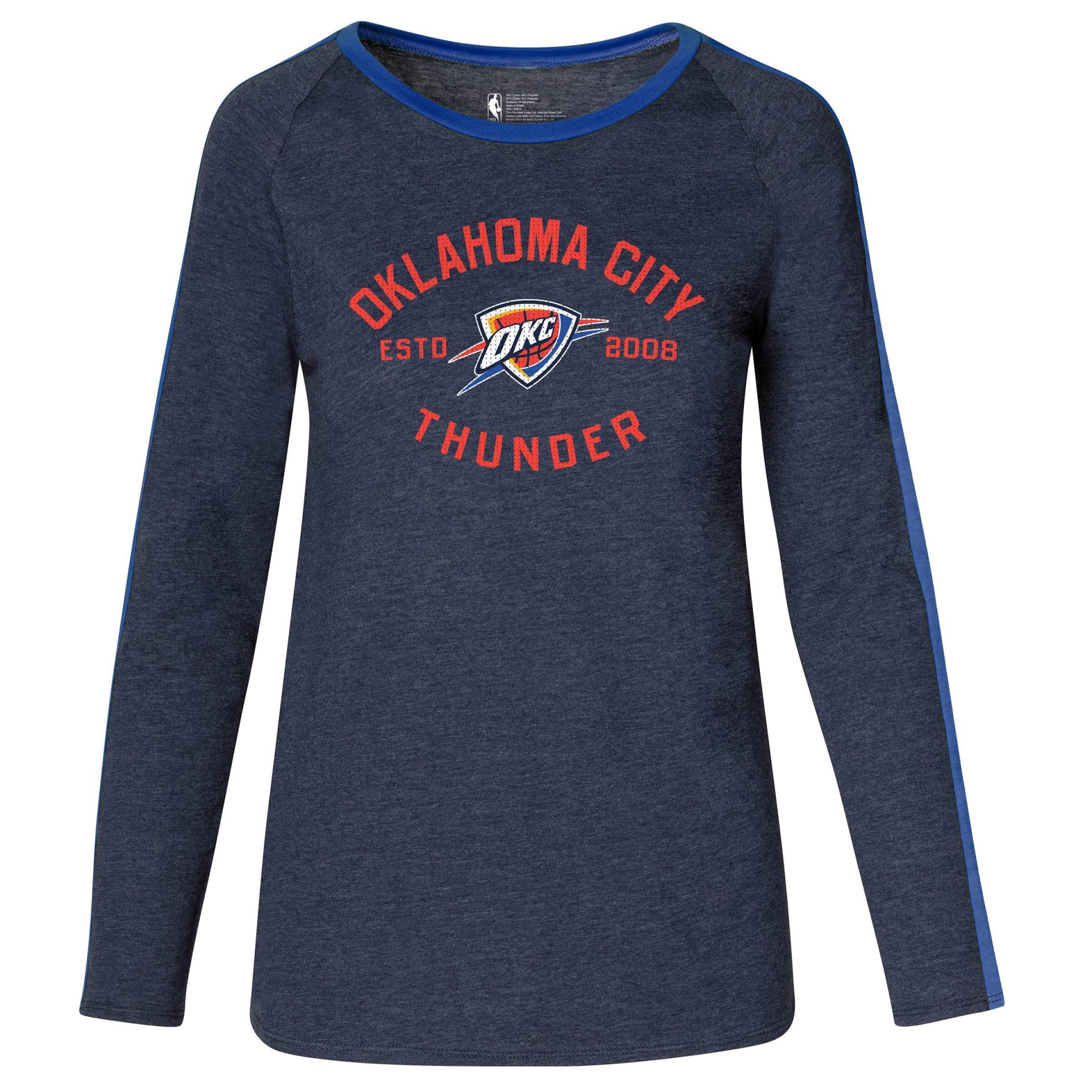 slide 1 of 3, NBA Oklahoma City Thunder Women&#39;s Team Shoulder Stripe Sweatshirt - XL, 1 ct