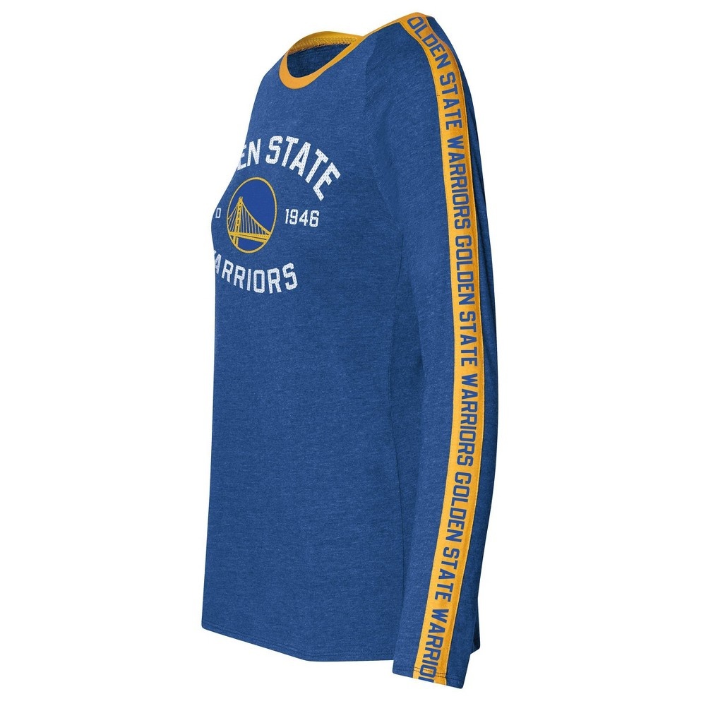 slide 2 of 3, NBA Golden State Warriors Women's Team Shoulder Stripe Sweatshirt - XL, 1 ct