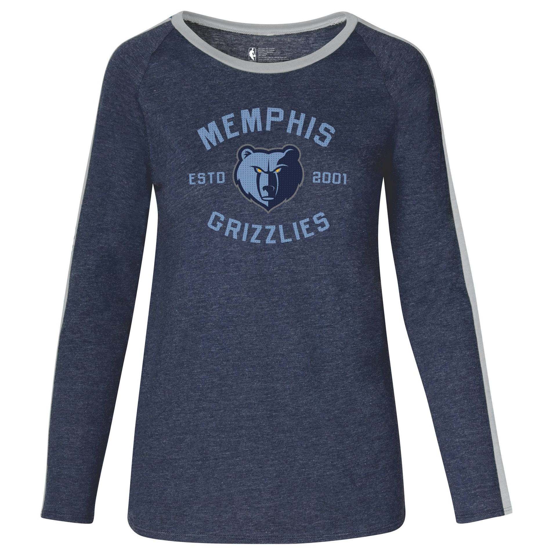 slide 1 of 3, NBA Memphis Grizzlies Women's Team Shoulder Stripe Sweatshirt - XL, 1 ct