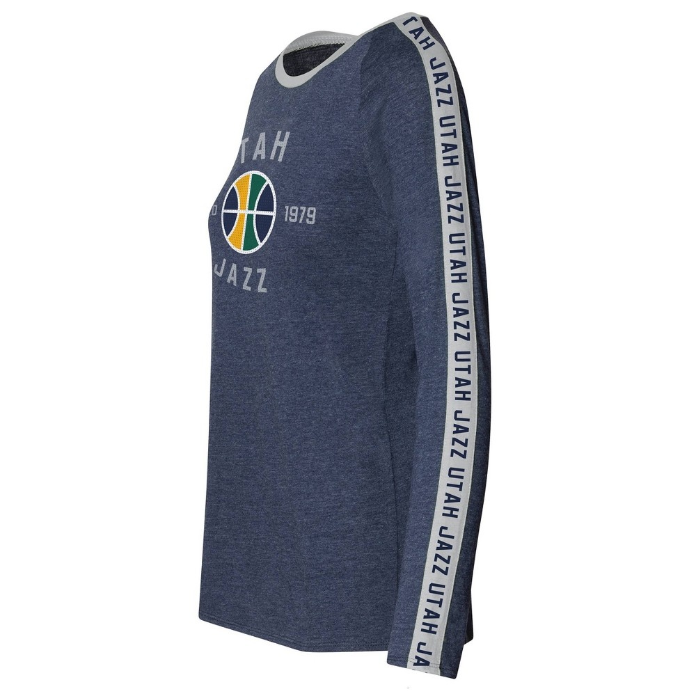 slide 2 of 3, NBA Utah Jazz Women's Team Shoulder Stripe Sweatshirt - XL, 1 ct