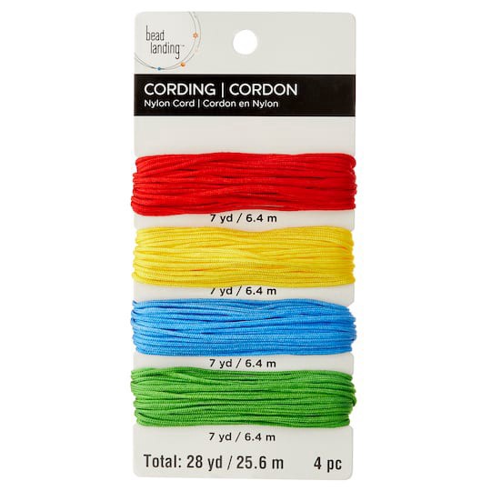 slide 1 of 2, Darice Nylon Cord, Primary Colors, 1.5 mm