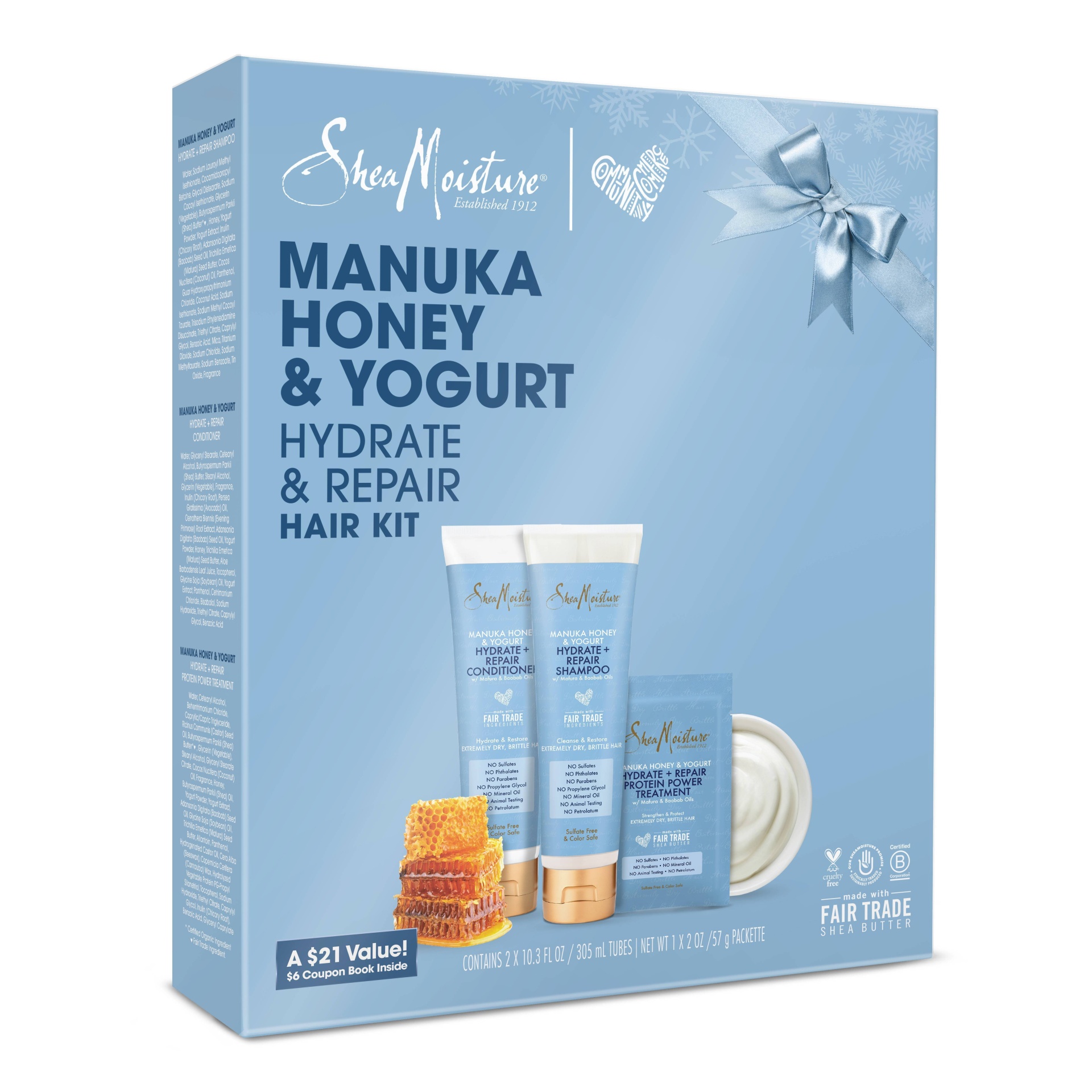 slide 1 of 2, SheaMoisture Manuka Honey & Yogurt Hydrate & Repair Hair Kit, 1 ct