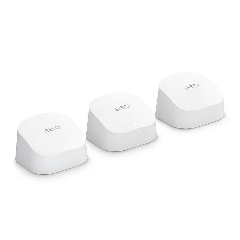 slide 1 of 6, eero 6 Dual-Band Mesh Wi-Fi 6 System (3-pack), 1 ct