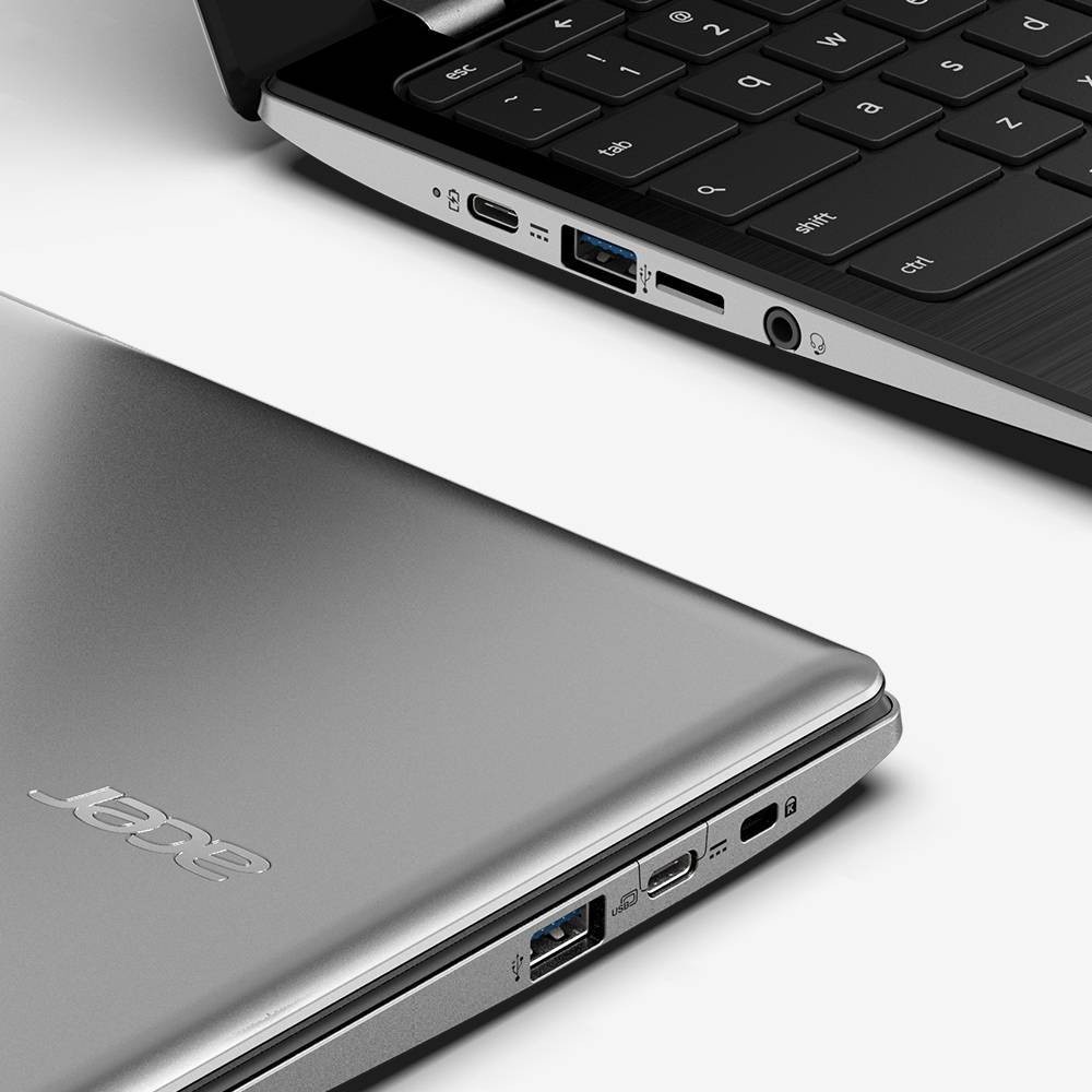 slide 9 of 11, Acer 11.6" Chromebook Laptop, 32GB Storage, Intel Processor, Silver (CB311-9H-C1JW), 1 ct