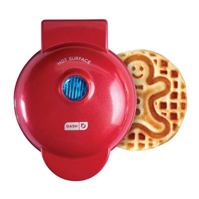 slide 1 of 3, Dash Gingerbread Mini Waffle Maker, 1 ct