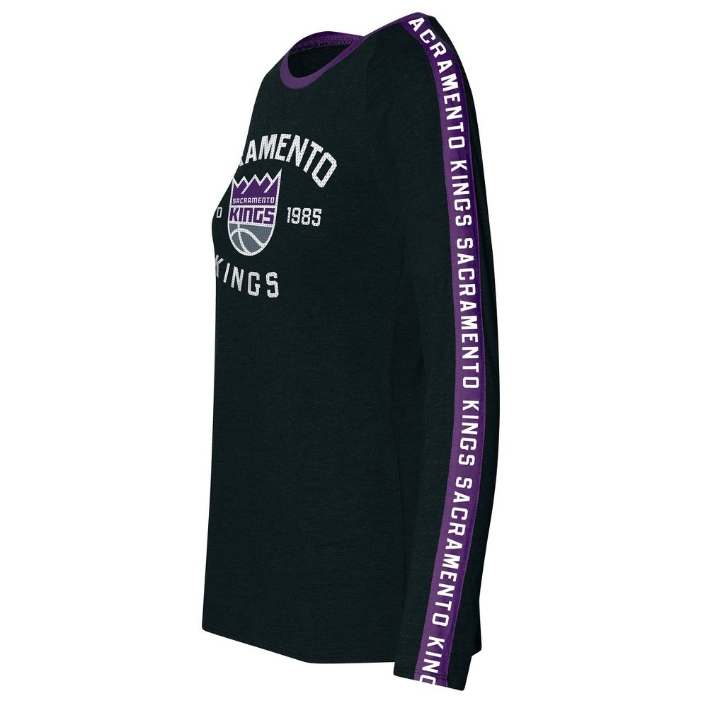 slide 2 of 3, NBA Sacramento Kings Women's Team Shoulder Stripe Sweatshirt - XL, 1 ct