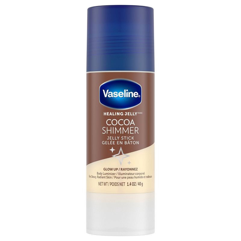 slide 2 of 6, Vaseline Cocoa Shimmer Jelly Stick Cocoa Butter - 1.4oz, 1.4 oz