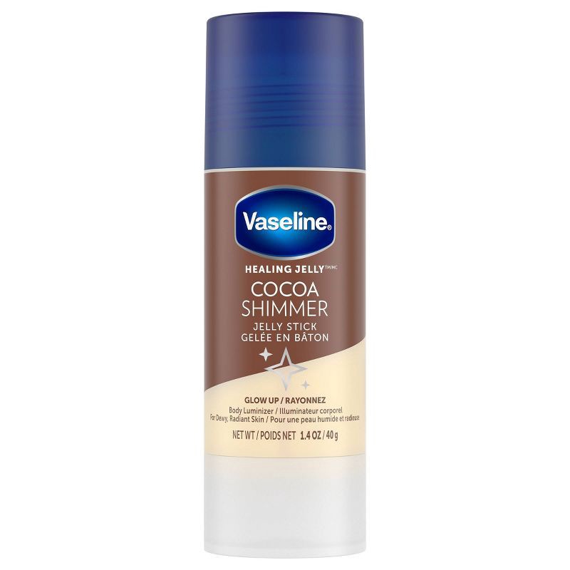 slide 1 of 5, Vaseline Cocoa Shimmer Jelly Stick Cocoa Butter - 1.4oz, 1.4 oz