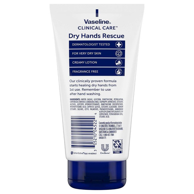 slide 2 of 4, Vaseline Dry Hands Rescue Hand Lotion Unscented - 5.1 fl oz, 5.1 fl oz