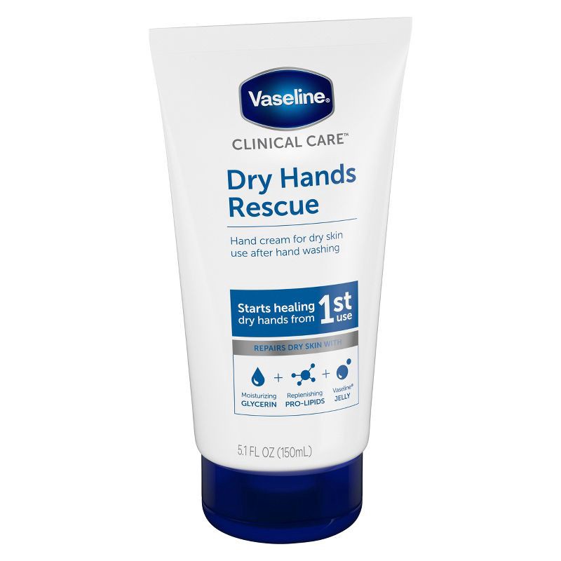 slide 3 of 4, Vaseline Dry Hands Rescue Hand Lotion Unscented - 5.1 fl oz, 5.1 fl oz