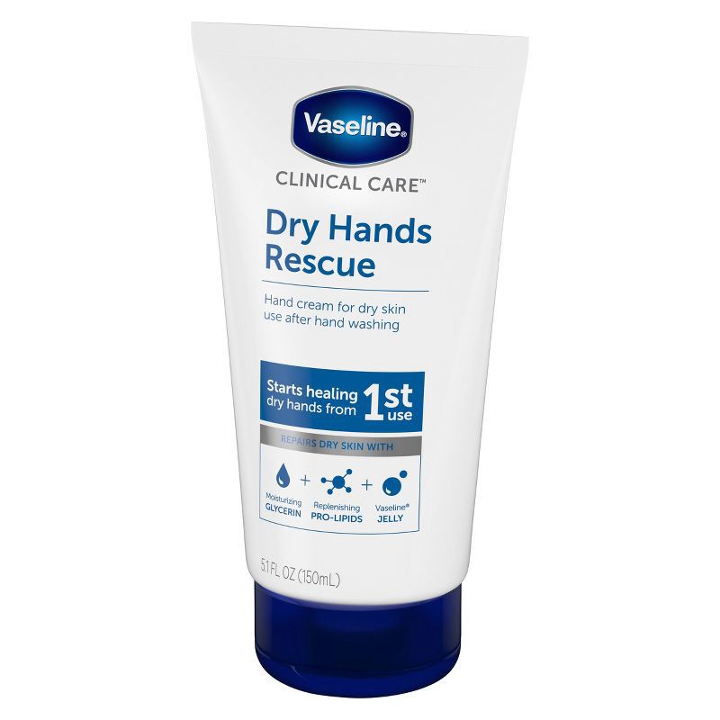 slide 4 of 4, Vaseline Dry Hands Rescue Hand Lotion Unscented - 5.1 fl oz, 5.1 fl oz