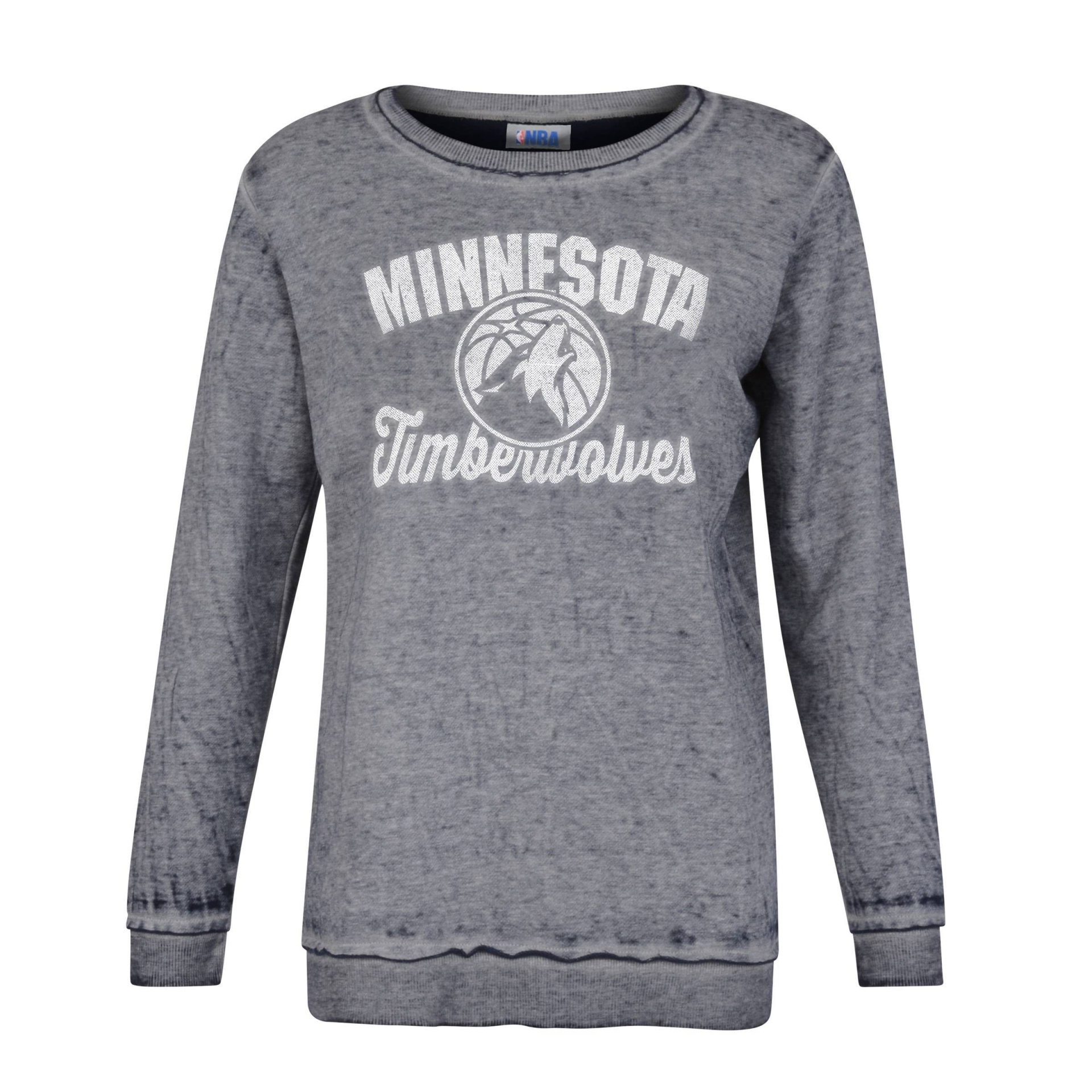 slide 1 of 2, NBA Minnesota Timberwolves Women's Distressed Classic Sweatshirt - XL, 1 ct