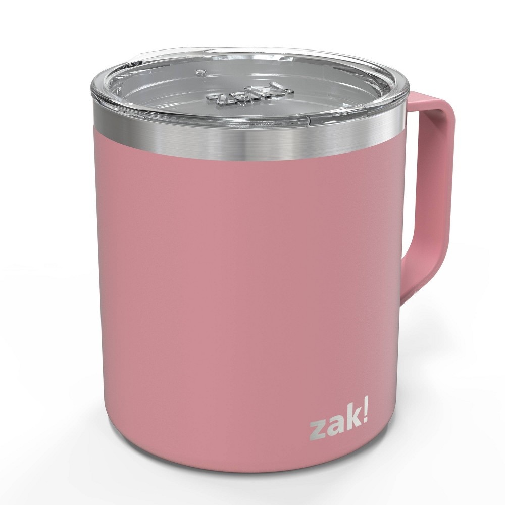 slide 4 of 5, Zak! Designs Doube Wall Stainless Steel Explorer Mug - Pink, 13 oz