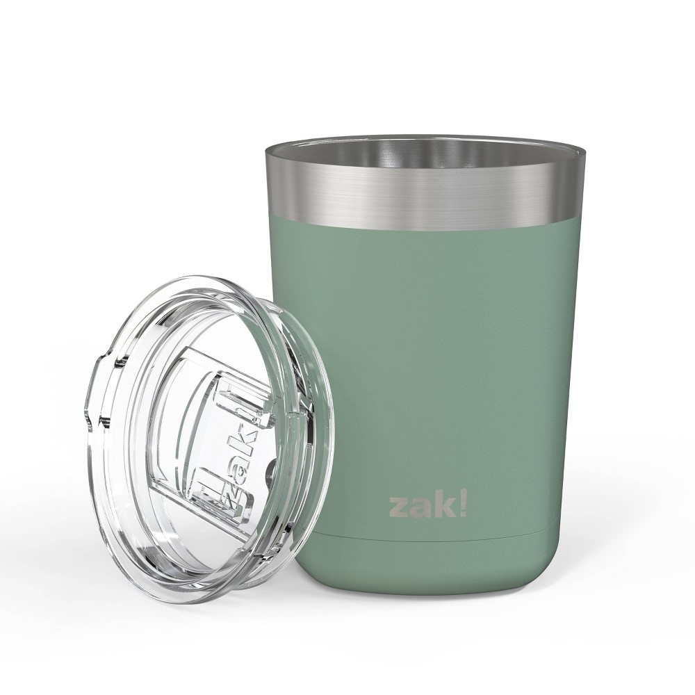 slide 4 of 5, Zak! Designs Double Wall Stainless Steel Low Ball Tumbler - Sage, 13 oz