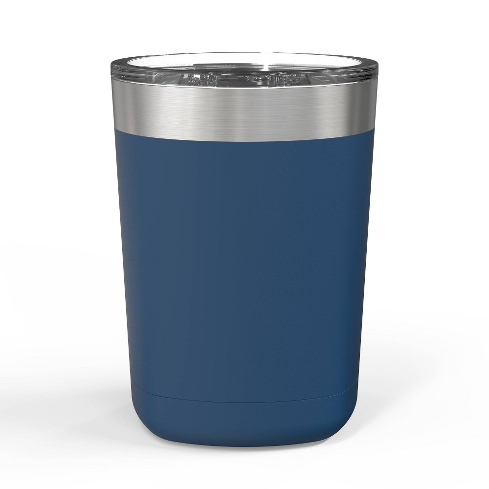 slide 2 of 5, Zak! Designs Double Wall Stainless Steel Low Ball Tumbler - Blue, 13 oz