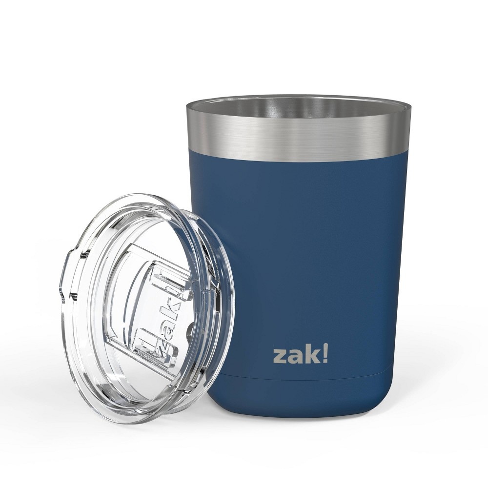 slide 4 of 5, Zak! Designs Double Wall Stainless Steel Low Ball Tumbler - Blue, 13 oz