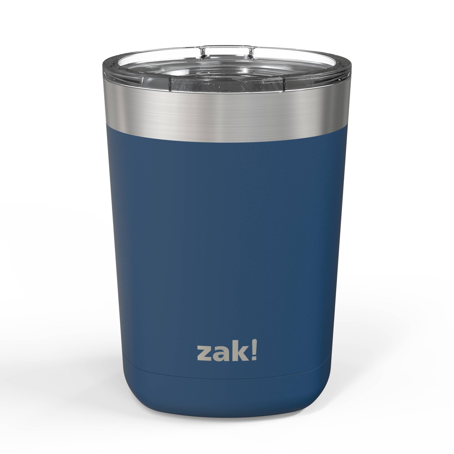 slide 1 of 5, Zak! Designs Double Wall Stainless Steel Low Ball Tumbler - Blue, 13 oz