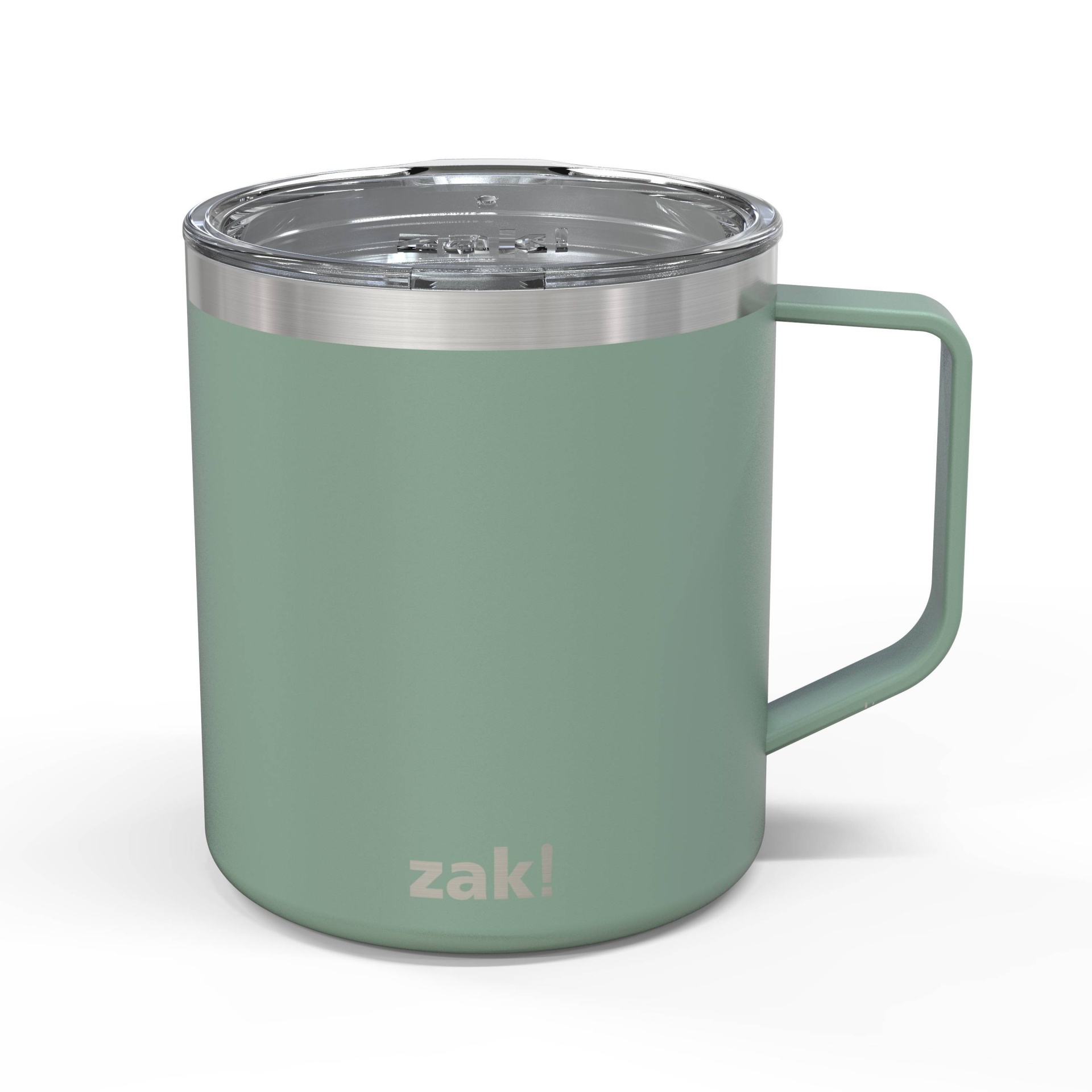slide 1 of 5, Zak! Designs Double Wall Stainless Steel Explorer Mug - Sage, 13 oz