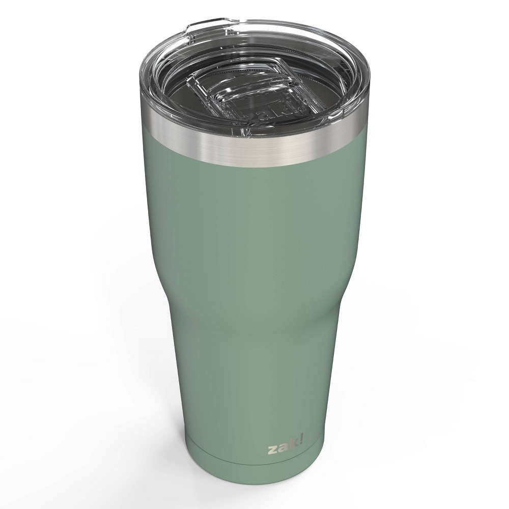 slide 5 of 5, Zak! Designs Double Wall Stainless Steel Cascadia Tumbler - Sage, 30 oz