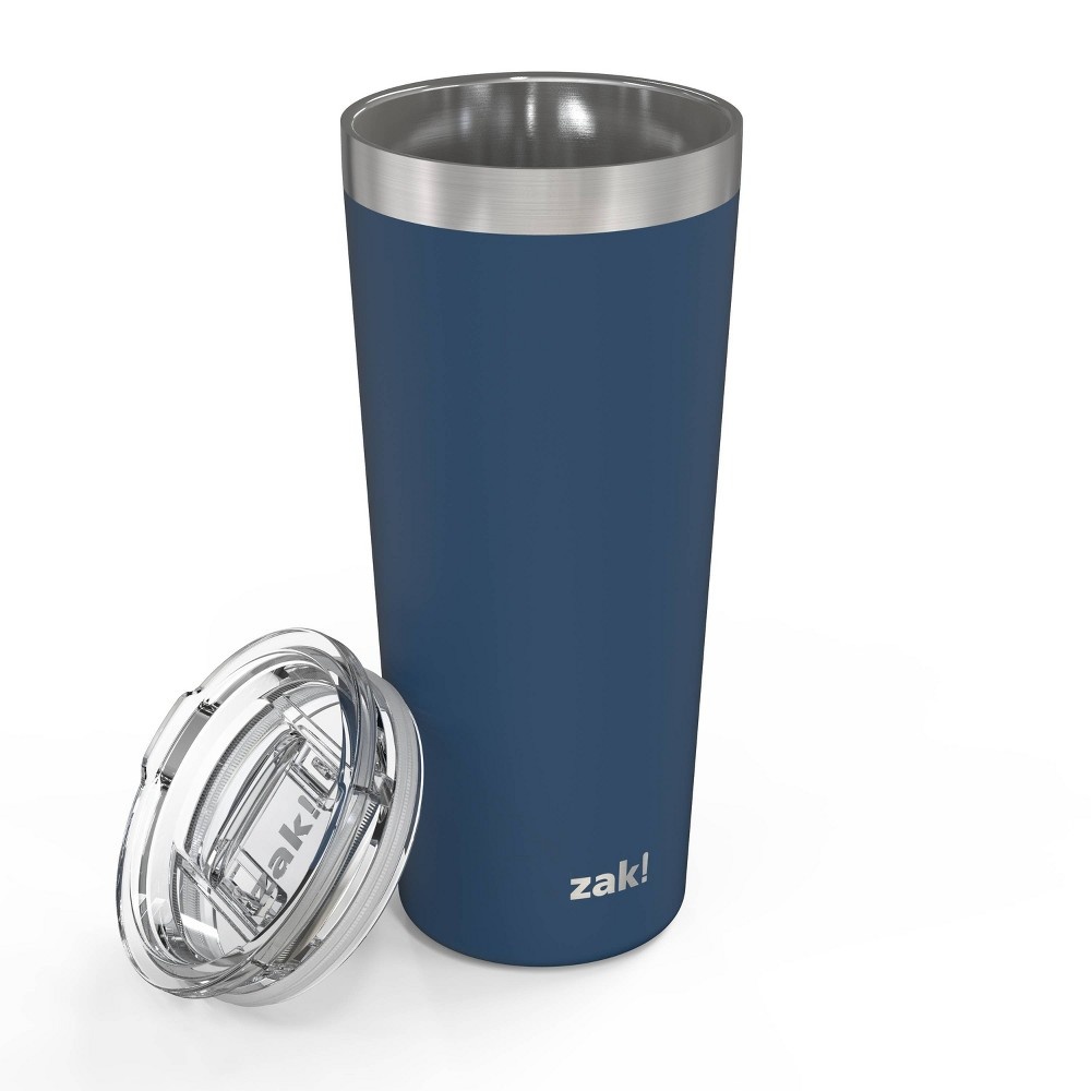 Zak Designs Zak! Designs 20oz Double Wall Stainless Steel Latah Tumbler  with Contour Lid - Green 1 ct