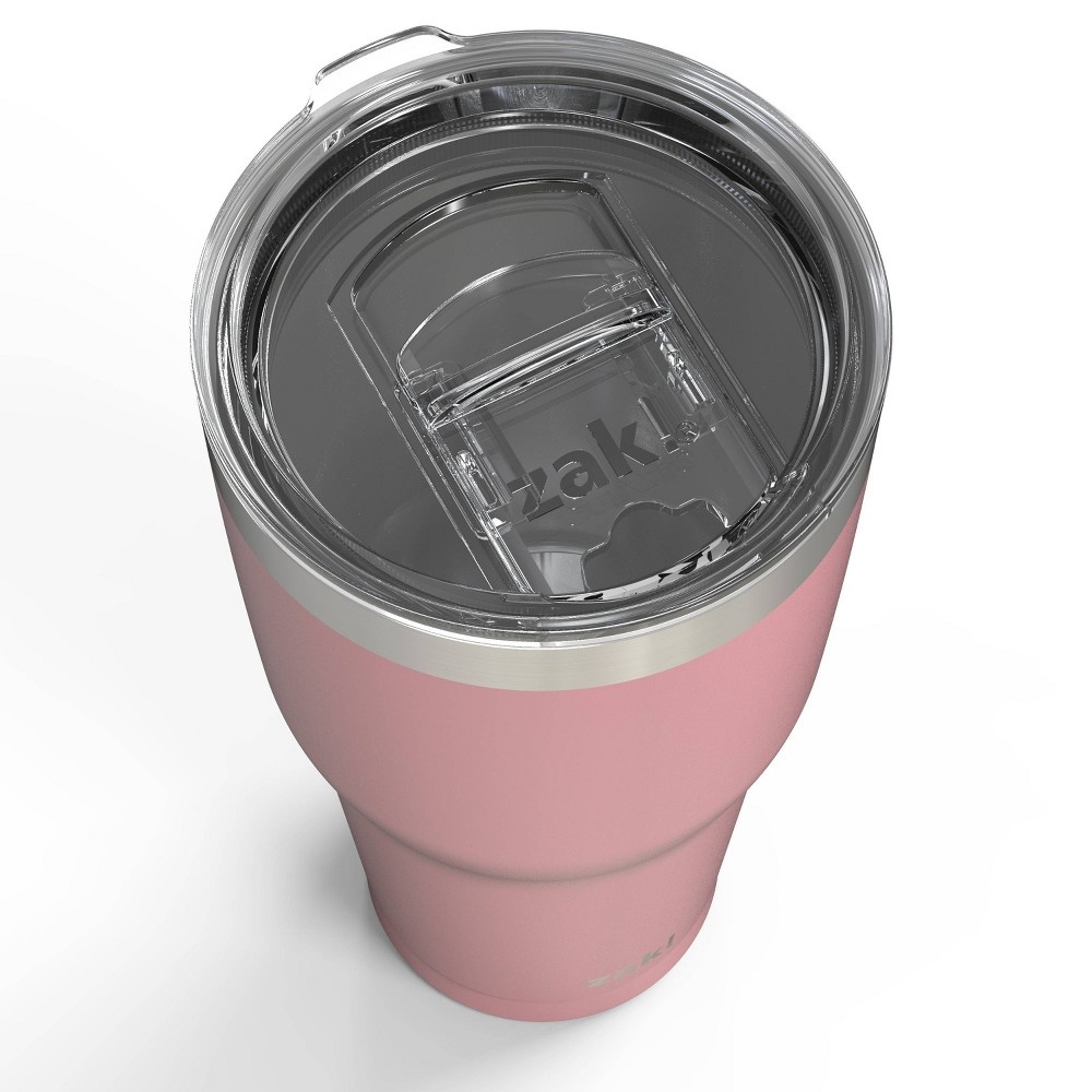 slide 4 of 5, Zak! Designs Double Wall Stainless Steel Cascadia Tumbler - Pink, 30 oz