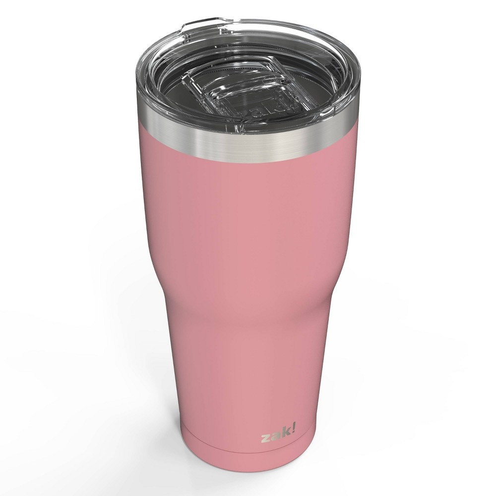 slide 5 of 5, Zak! Designs Double Wall Stainless Steel Cascadia Tumbler - Pink, 30 oz