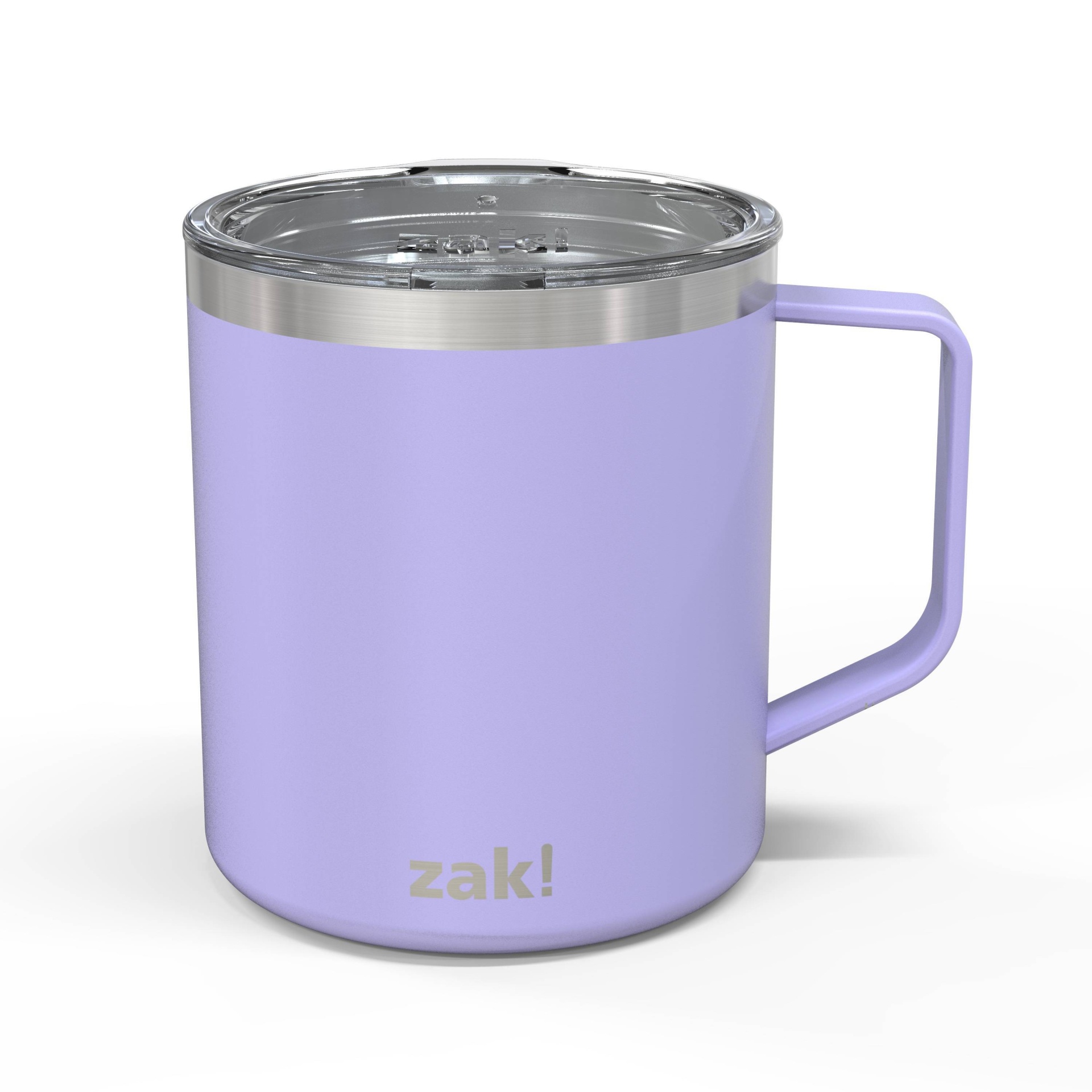 slide 1 of 5, Zak! Designs Double Wall Stainless Steel Explorer Mug - Violet, 13 oz