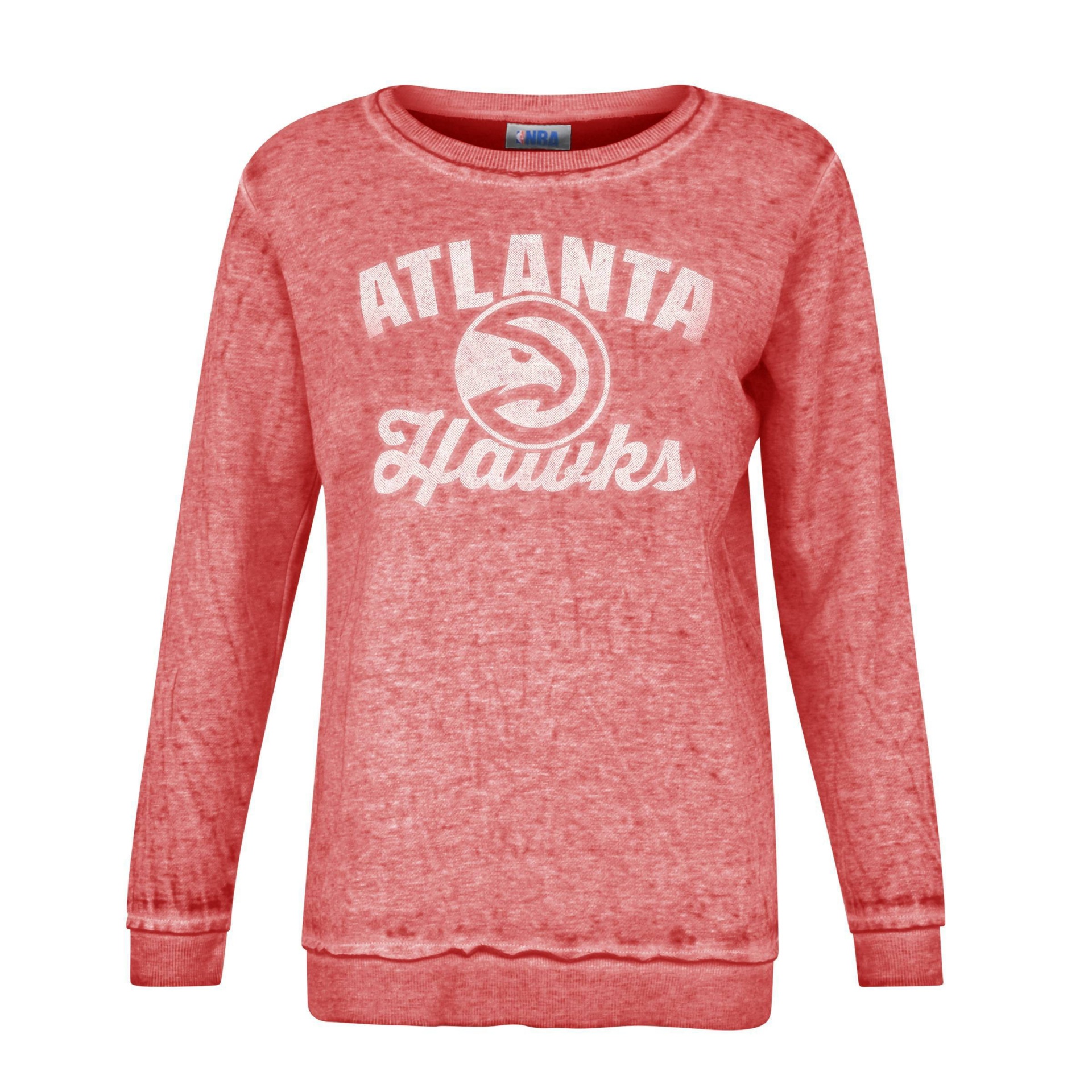 slide 1 of 2, NBA Atlanta Hawks Women's Distressed Classic Sweatshirt - XL, 1 ct