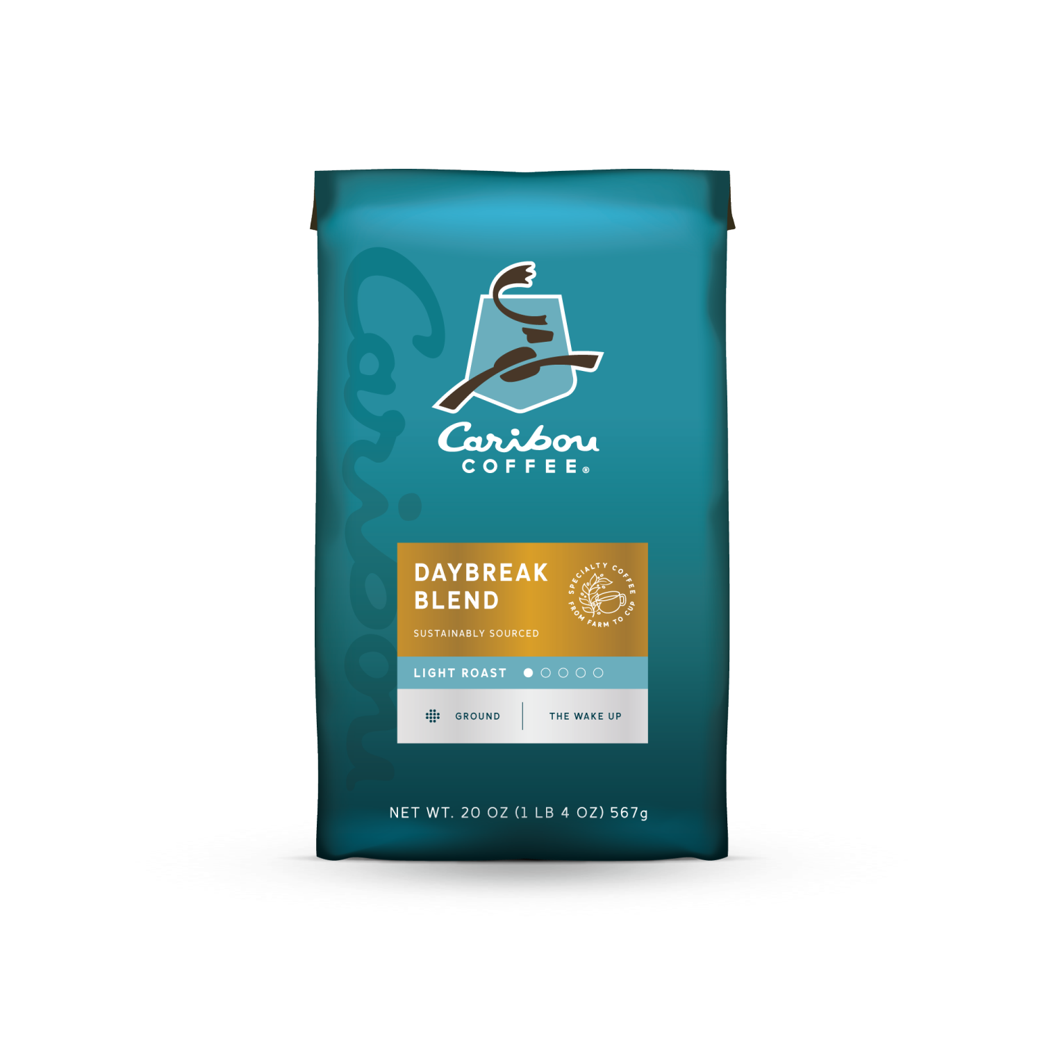 slide 1 of 2, Caribou Coffee, Daybreak Dark Roast Ground Coffee - 20oz Bag, 20 oz