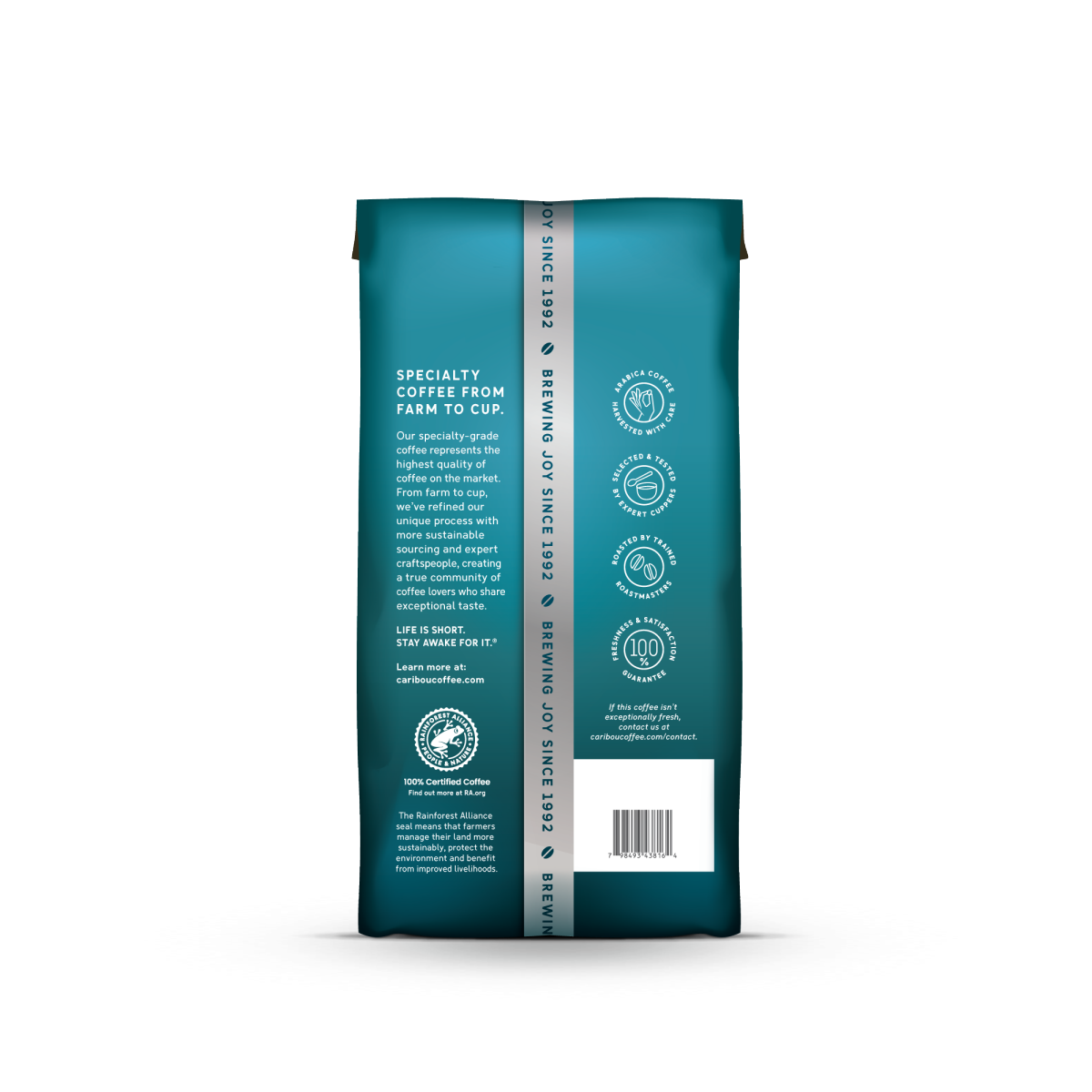 slide 2 of 2, Caribou Coffee, Fireside Dark Roast Ground Coffee - 12oz Bag, 12 oz