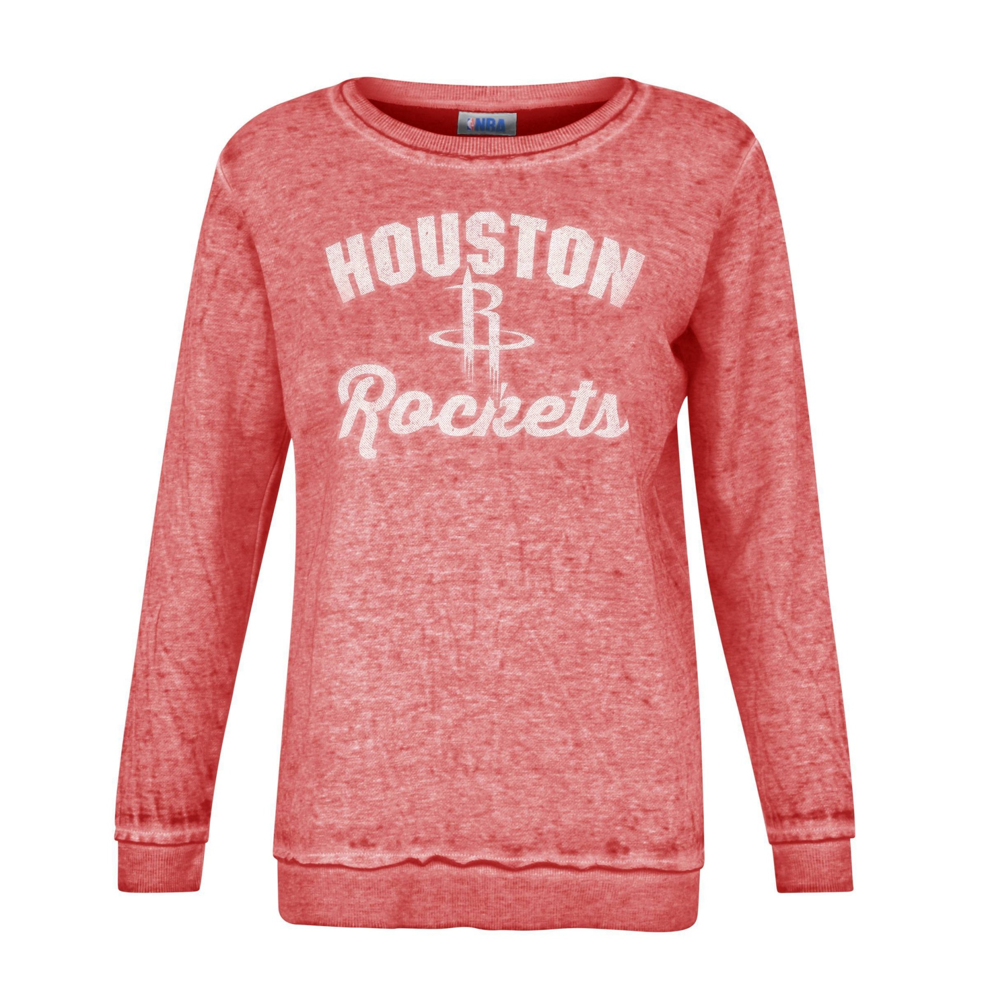 slide 1 of 2, NBA Houston Rockets Women's Distressed Classic Sweatshirt - XL, 1 ct