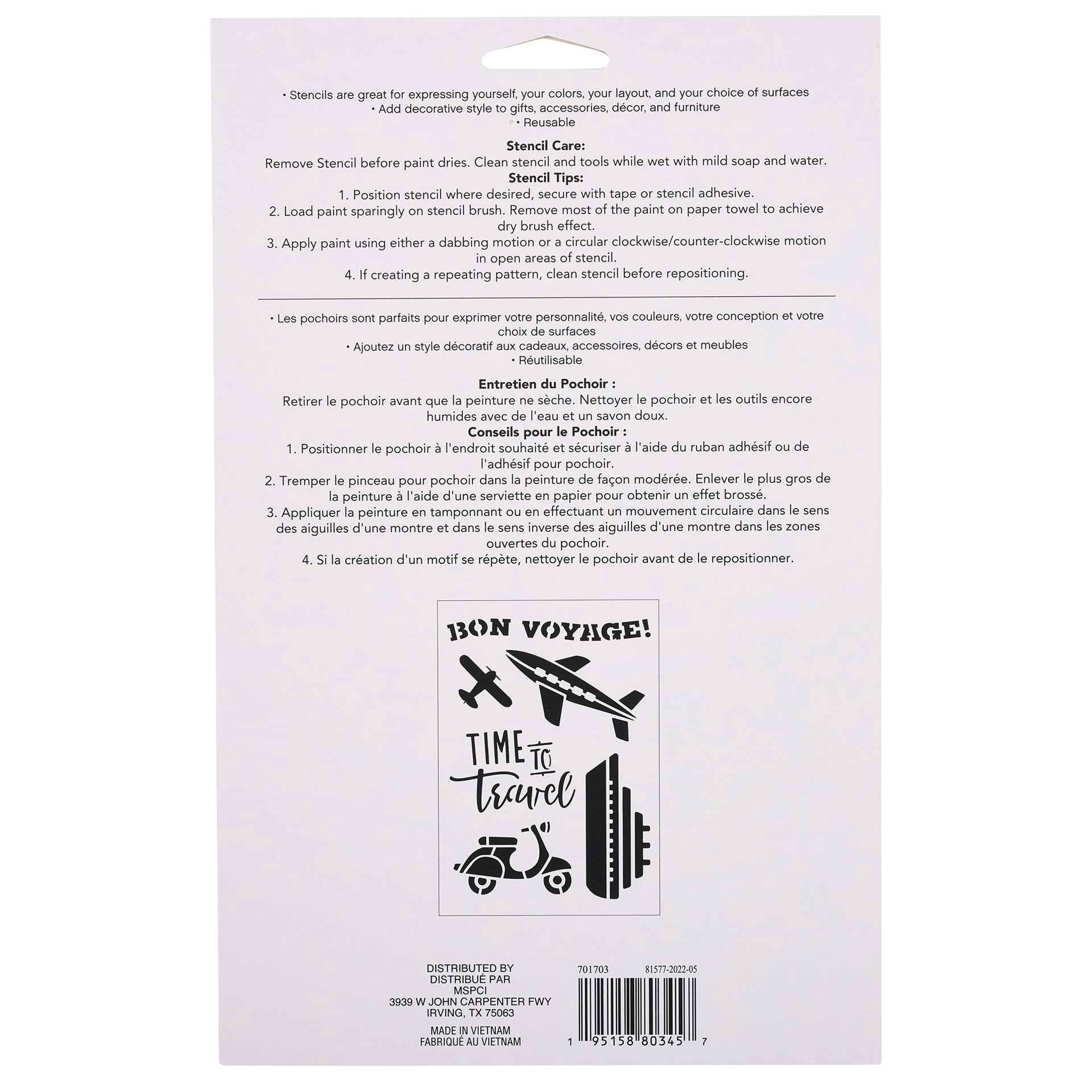 slide 2 of 3, Travel Stencils By Craft Smart, 7" X 10", 7 in x 10 in