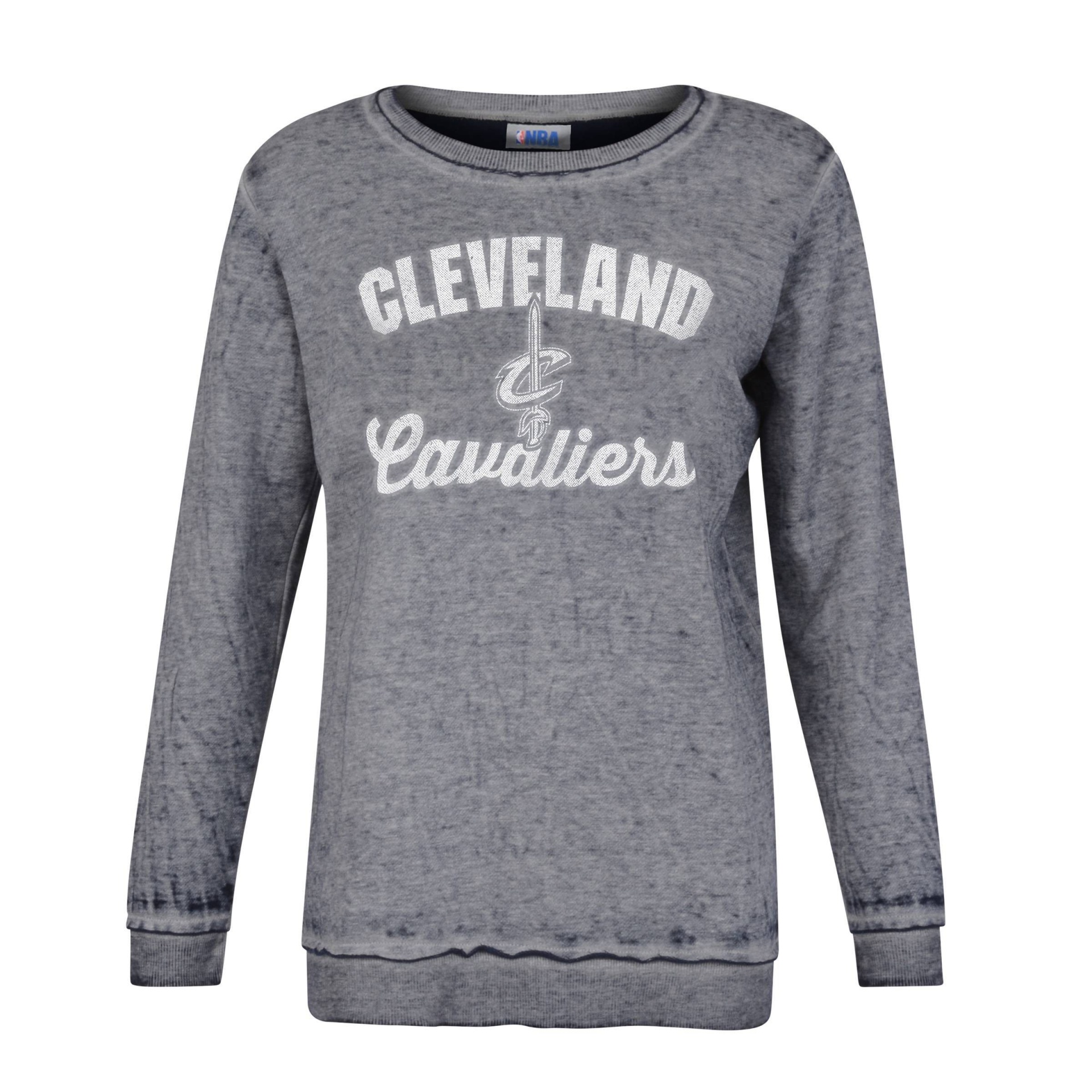 slide 1 of 2, NBA Cleveland Cavaliers Women's Distressed Classic Sweatshirt - XL, 1 ct