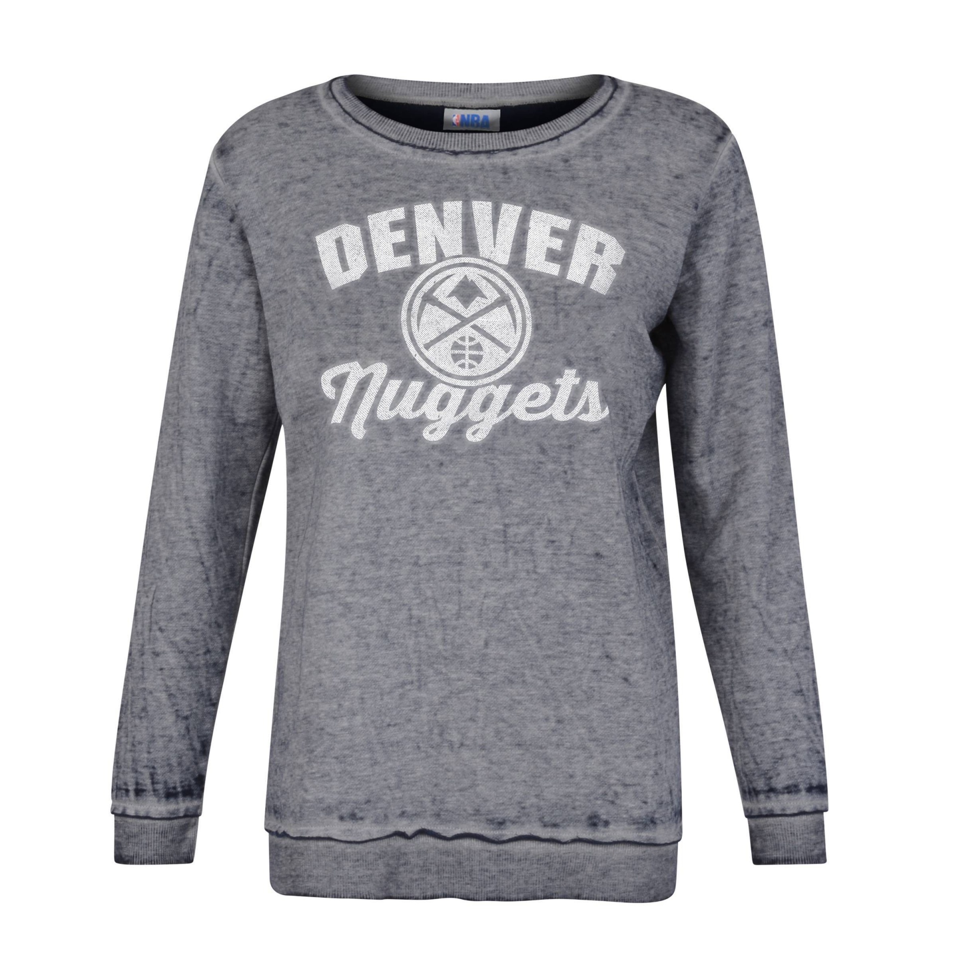 slide 1 of 2, NBA Denver Nuggets Women's Distressed Classic Sweatshirt - XL, 1 ct