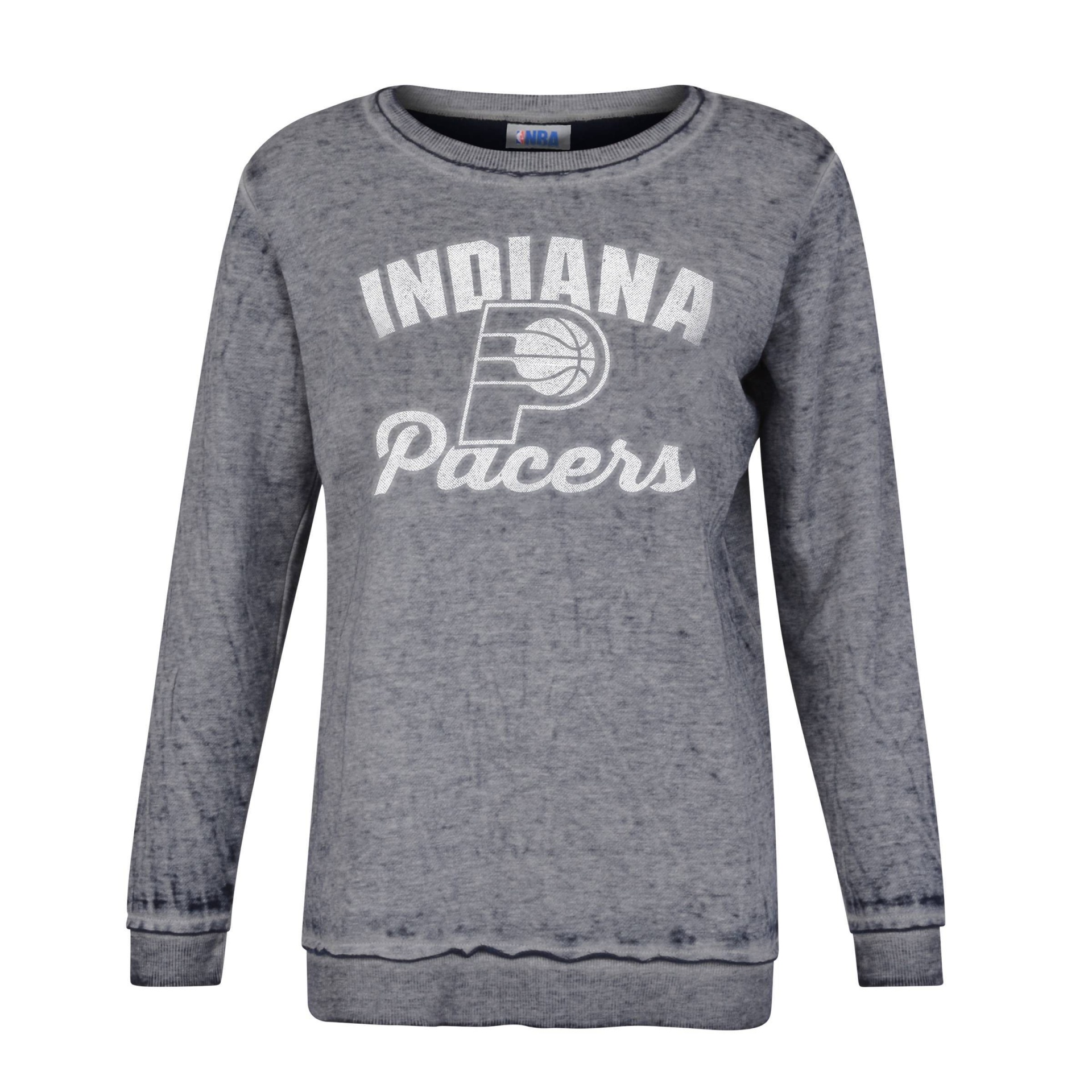 slide 1 of 2, NBA Indiana Pacers Women's Distressed Classic Sweatshirt - XL, 1 ct